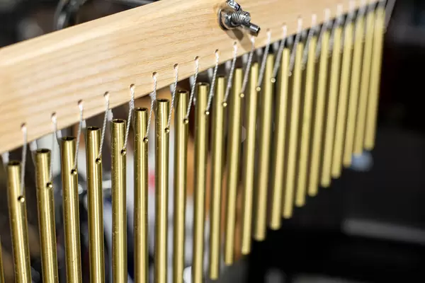 Metal Chimes with wooden holder