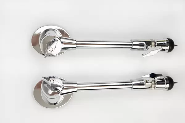 Metal legs for Bas Drum stand isolated above white background