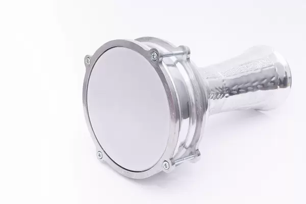 Metal Tympanum isolated above white background