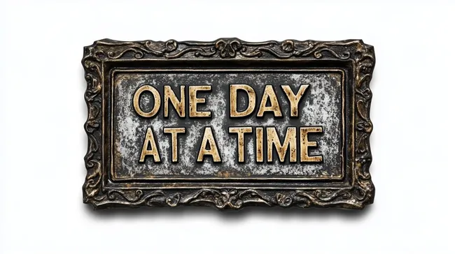 Metallplakette im Vintage-Stil mit Aufschrift