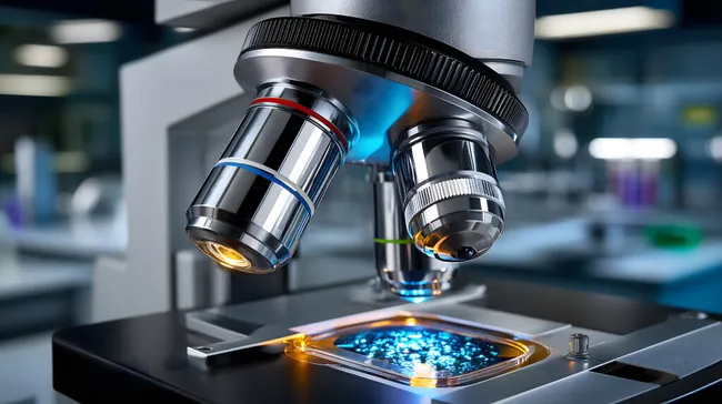 Mikroskopische Forschungsausrüstung in einem Labor