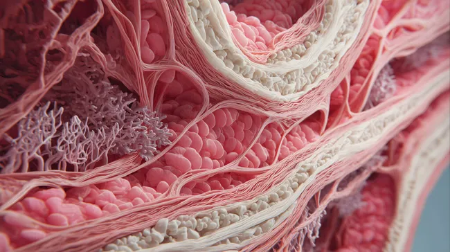 Mikroskopische Nahaufnahme organischer Strukturen