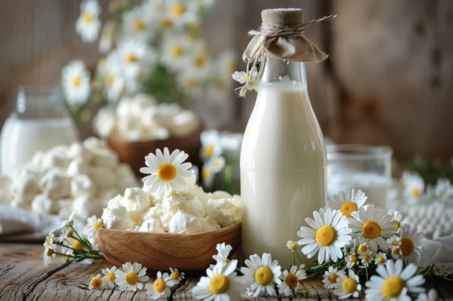 Milch, Blumen und Natürlichkeit