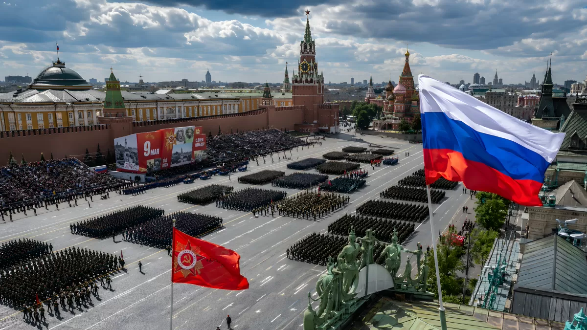 Militärparade auf dem Roten Platz in Moskau