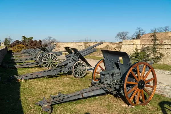 Military Museum with old Canons from World War One (Flip 2020)