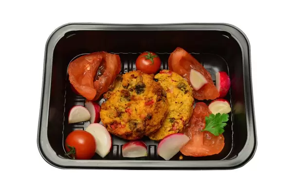 Millet and vegetable pancakes