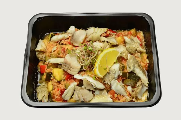 Millet with fish and vegetables