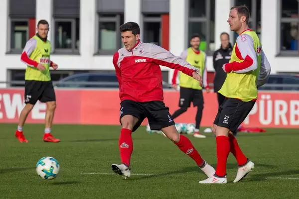 Milos Jojic und Matthias Lehmann beim Training am 30.01.2018