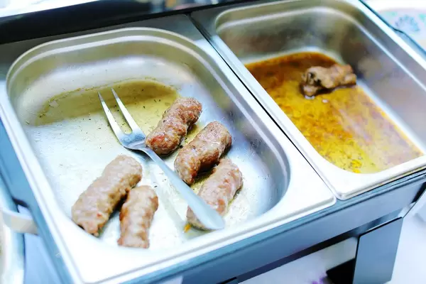 Minced meat rolls for lunch