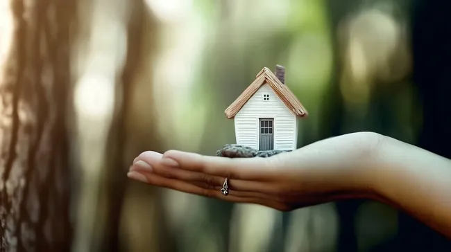 Miniaturhaus in schöner Naturumgebung