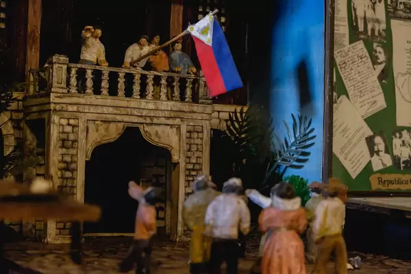 Miniaturmodelle historischer Ereignisse im Balay Negrense Museum