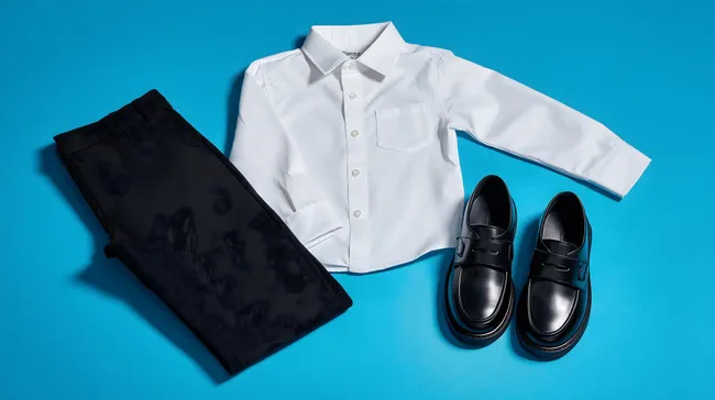 Minimalistisches Businessoutfit - Weißes Hemd und schwarze Hose