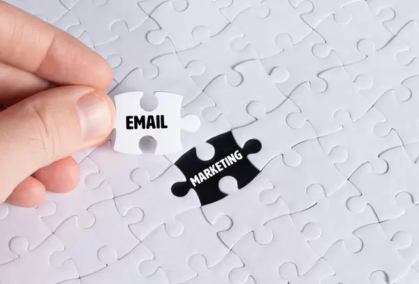Missing puzzle piece with Email Marketing text