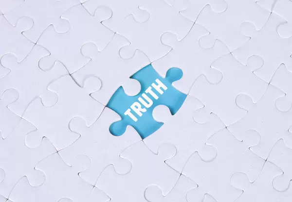 Missing puzzle piece with Truth text