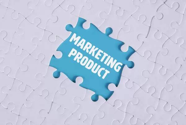 Missing puzzle pieces with Marketing Product text
