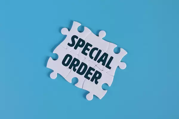 Missing puzzle pieces with Special Order text