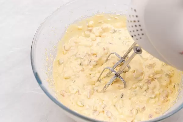 Mixing Dough for a Pie in the Bowl