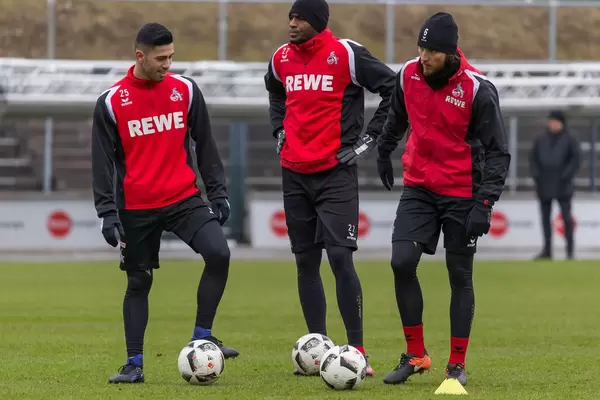 Mladenovic, Modeste und Höger im Training