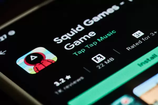 Mobile game application of popular Squid games show