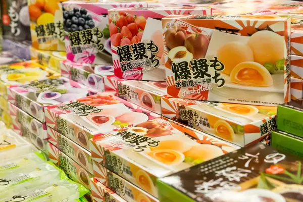 Mochi Reiskuchen mit verschiedenen Füllungen - Gamescom 2017, Köln