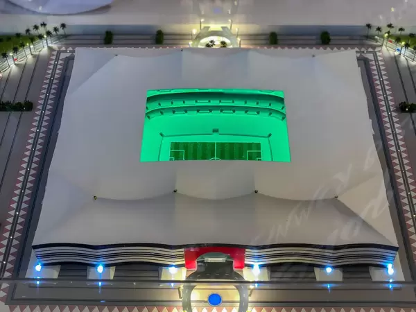 Model of Al Bayt Stadium