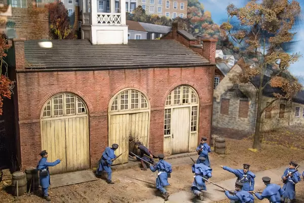 Model of Union Soldiers in Harper's Ferry