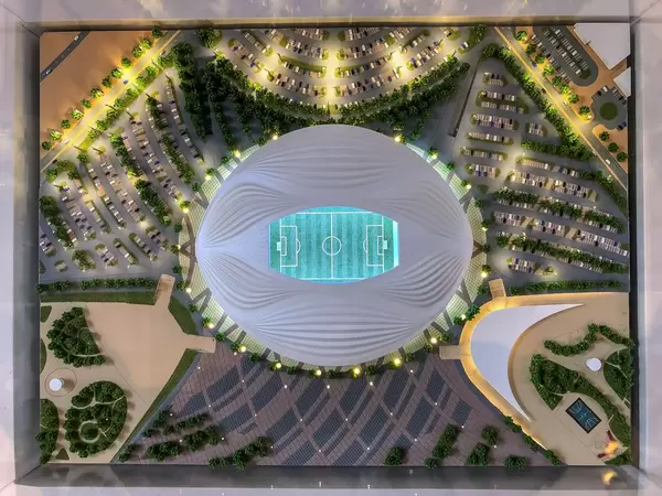Modell des Al Wakrah Stadions