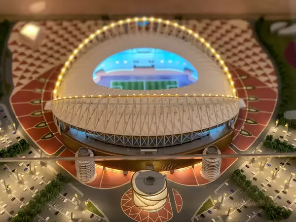 Modell des Khalifa International Stadions