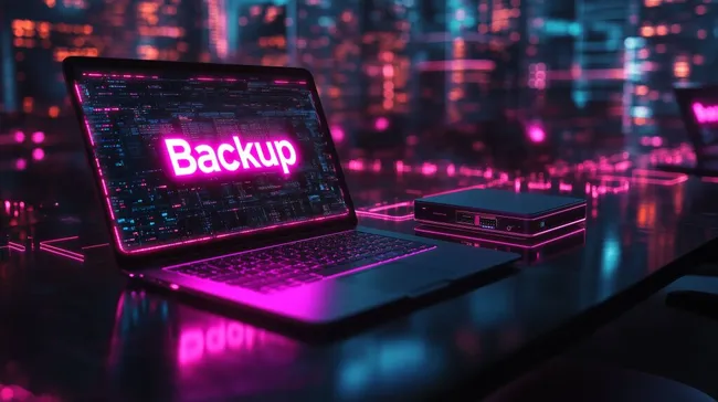 Moderne Büroausstattung für Datensicherung