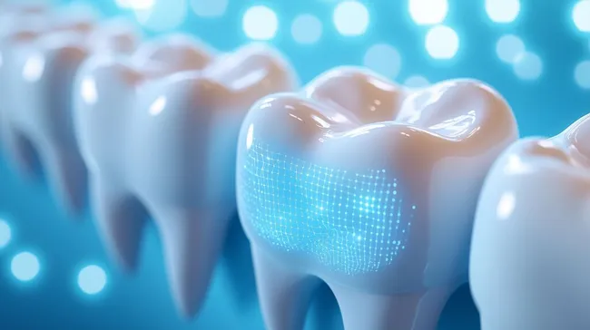 Moderne digitale Zahnmedizin und perfekte Mundpflege