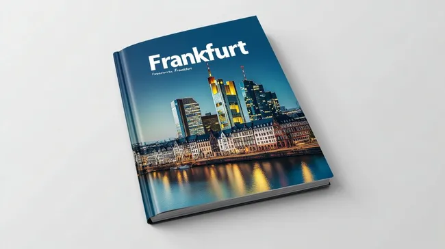 Moderne Frankfurter Skyline am Mainufer