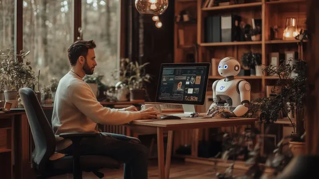 Moderne Teamarbeit zwischen Mensch und Roboter