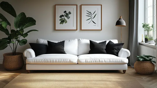 Moderne Wohnzimmergestaltung mit eleganter Wohlfühlatmosphäre