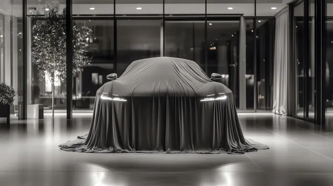 Moderner Showroom mit luxuriöser Autoausstellung