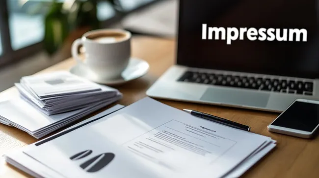 Modernes Büro-Arbeitsplatz-Arrangement mit Laptop und Kaffeetasse