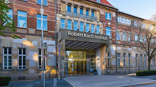 Modernes Bürogebäude des Robert Koch-Instituts in Berlin