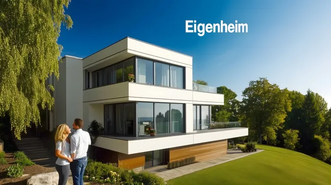 Modernes Einfamilienhaus mit Garten und Terrasse