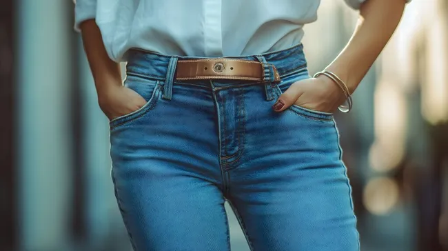 Modischer Casual-Look mit Jeans und Hemd