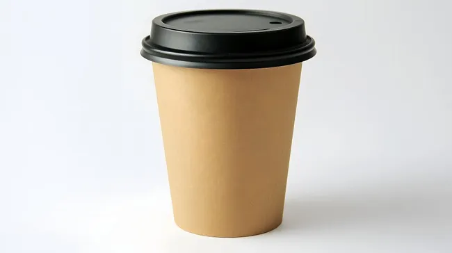 Modularer Coffee-to-Go-Becher mit schwarzem Deckel