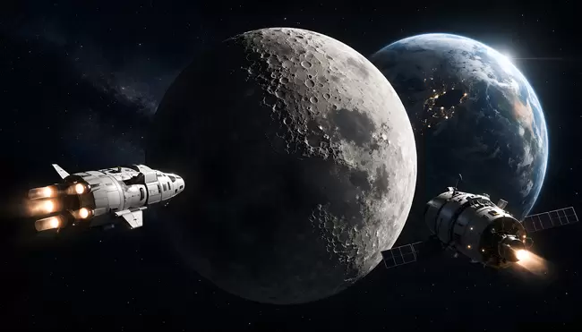 Mond-Wettlauf USA gegen China