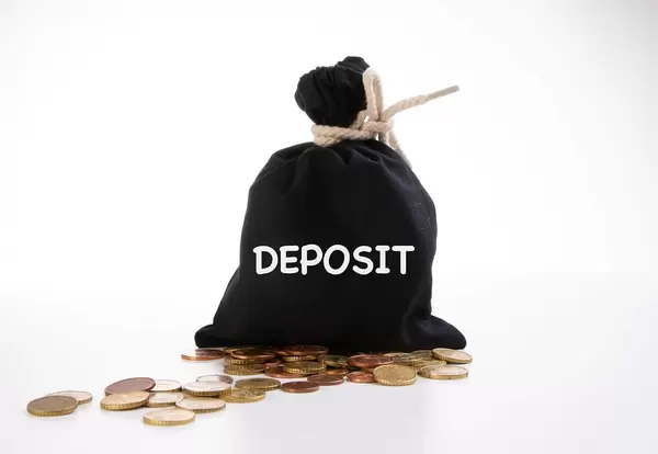 Money bag with Deposit text