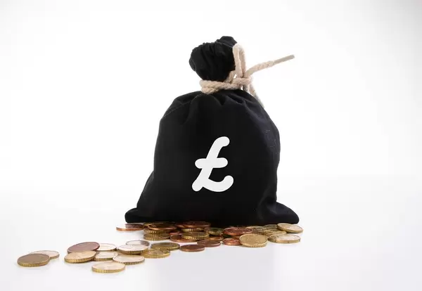 Money bag with pound symbol