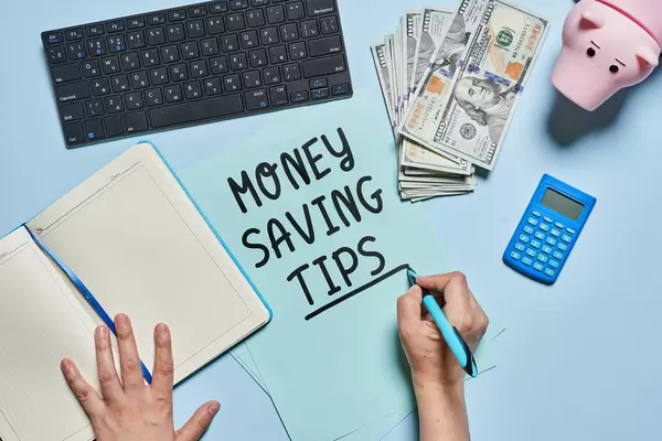 Money saving tips concept