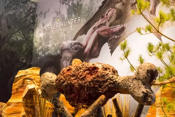 Monster Hunter World Kulisse und Plakat - Gamescom 2017, Köln