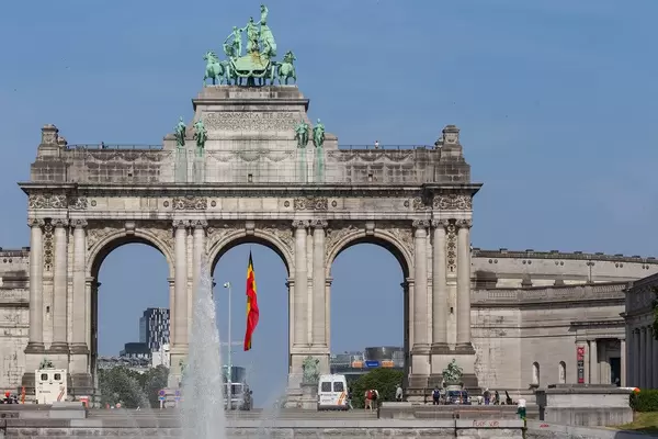 Monument of the Belgian independence in Parc du Cinquantenaire, Brussels