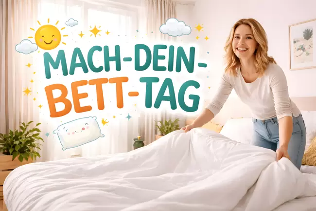 Mach-Dein-Bett-Tag am 11. September