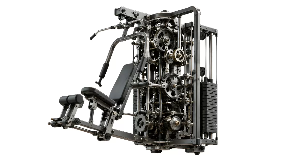 Multifunktionales Kraftgerät mit Zahnradmechanik