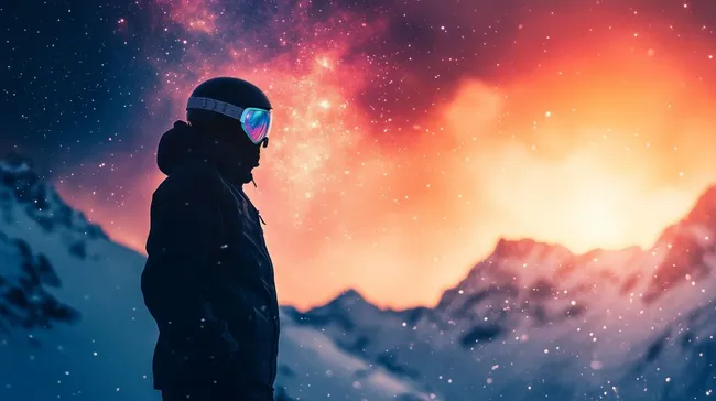 Mystischer Wintertraum im Schneegebirge