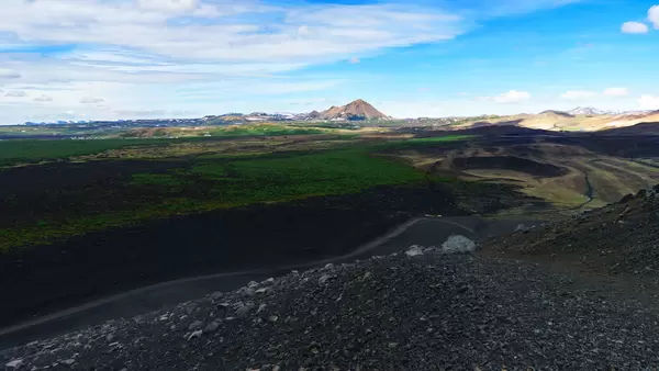 Myvatn volcano ash valley / Myvatn Vulkan Aschtal