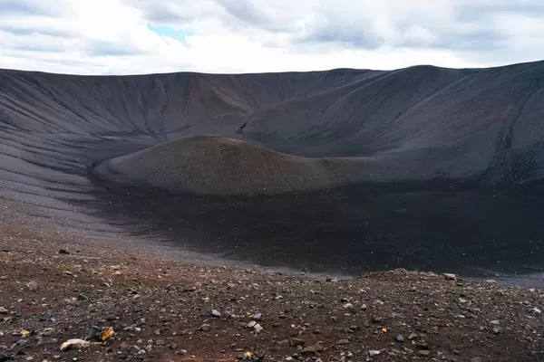 Myvatn volcano crater in Iceland / Myvatn Vulkan Krater in Island